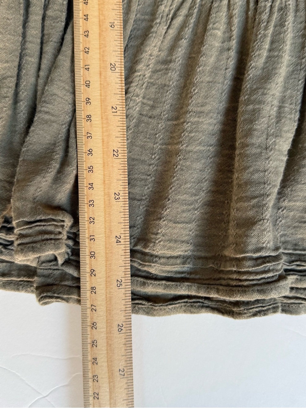 American Eagle Olive Open Back Boho Blouse M - Picture 9 of 10